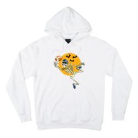 American Football Skeleton Halloween Boy Football Fan Hoodie