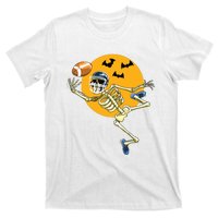 American Football Skeleton Halloween Boy Football Fan T-Shirt