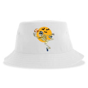 American Football Skeleton Halloween Boy Football Fan Sustainable Bucket Hat