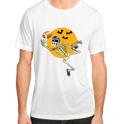 American Football Skeleton Halloween Boy Football Fan Adult ChromaSoft Performance T-Shirt