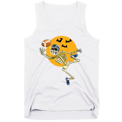 American Football Skeleton Halloween Boy Football Fan Tank Top