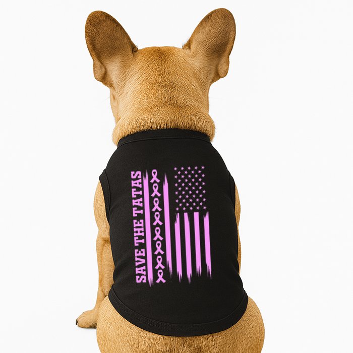 American Flag Save The Tatas Doggie Tank