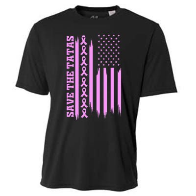 American Flag Save The Tatas Cooling Performance Crew T-Shirt