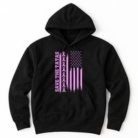 American Flag Save The Tatas Hoodie