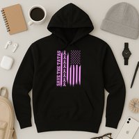 American Flag Save The Tatas Hoodie
