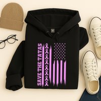 American Flag Save The Tatas Hoodie