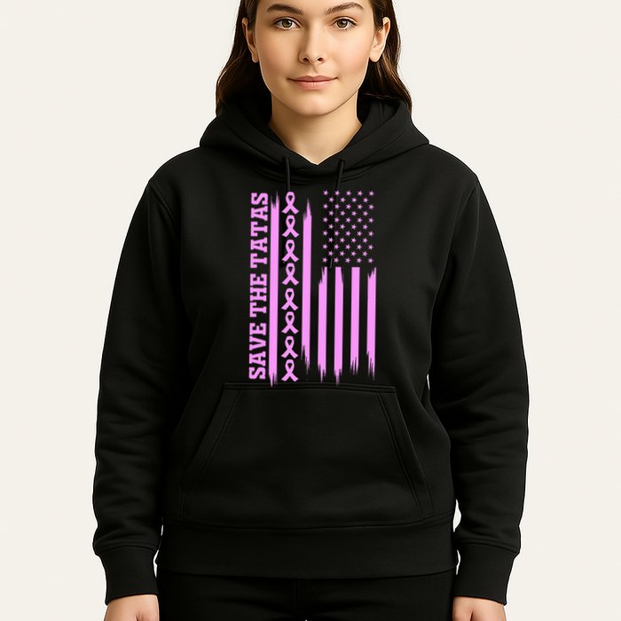 American Flag Save The Tatas Hoodie