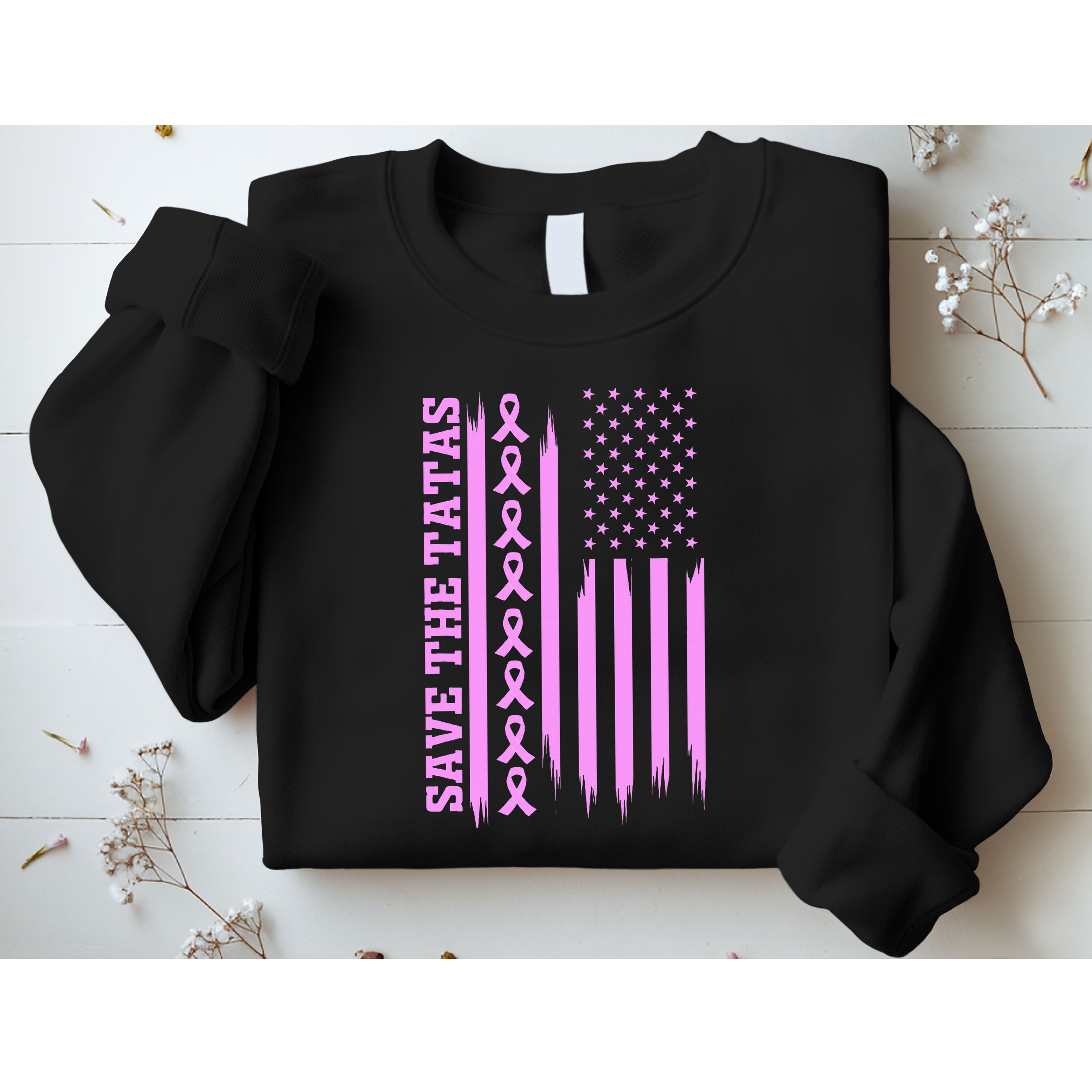 American Flag Save The Tatas Sweatshirt