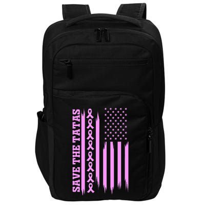 American Flag Save The Tatas Impact Tech Backpack