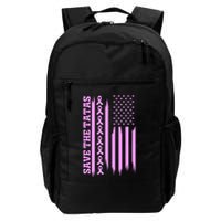 American Flag Save The Tatas Backpack