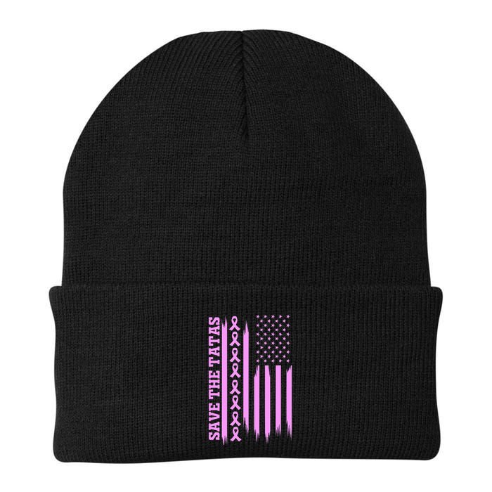 American Flag Save The Tatas Beanie