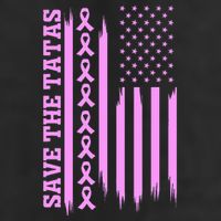 American Flag Save The Tatas Beanie