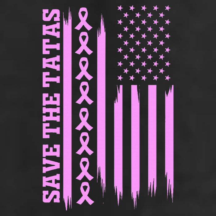American Flag Save The Tatas Beanie