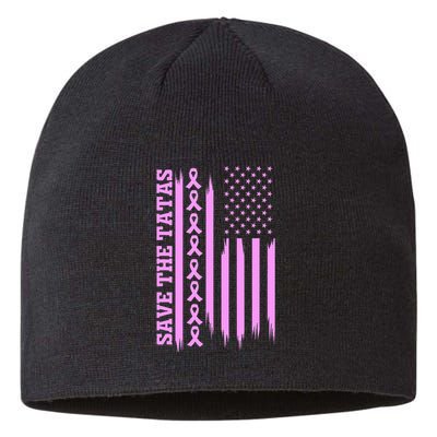 American Flag Save The Tatas Sustainable Beanie