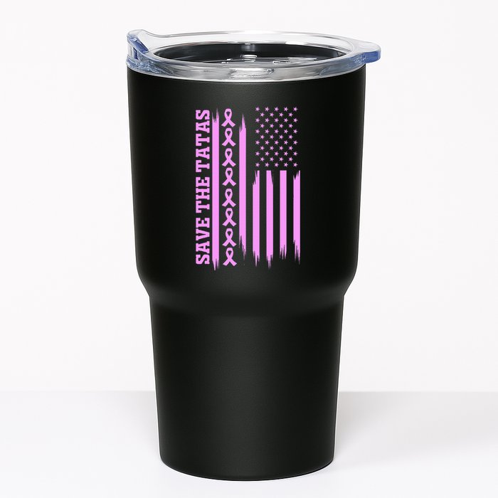 American Flag Save The Tatas Tumbler