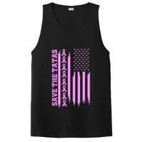 American Flag Save The Tatas PosiCharge Competitor Tank