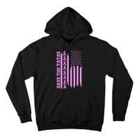 American Flag Save The Tatas Tall Hoodie
