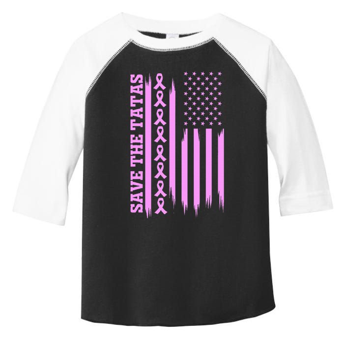 American Flag Save The Tatas Toddler Fine Jersey T-Shirt