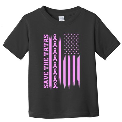 American Flag Save The Tatas Toddler T-Shirt