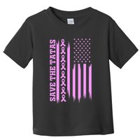 American Flag Save The Tatas Toddler T-Shirt
