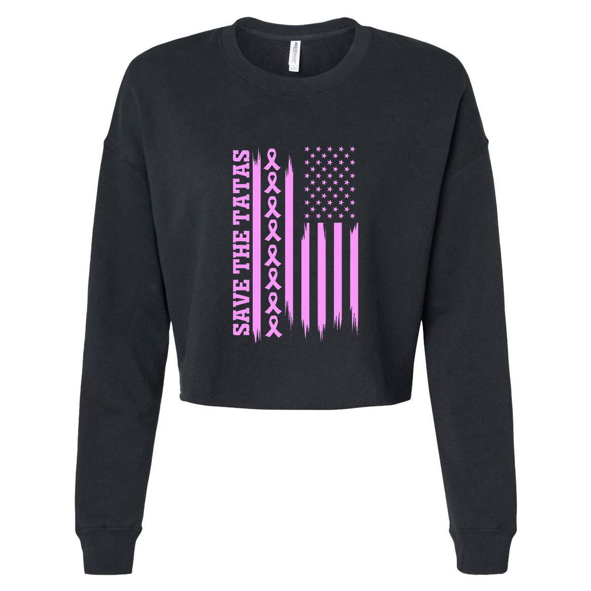 American Flag Save The Tatas Kids Hoodie