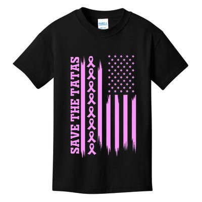 American Flag Save The Tatas Kids T-Shirt