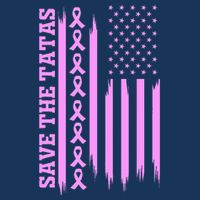 American Flag Save The Tatas Infant Baby Jersey Bodysuit