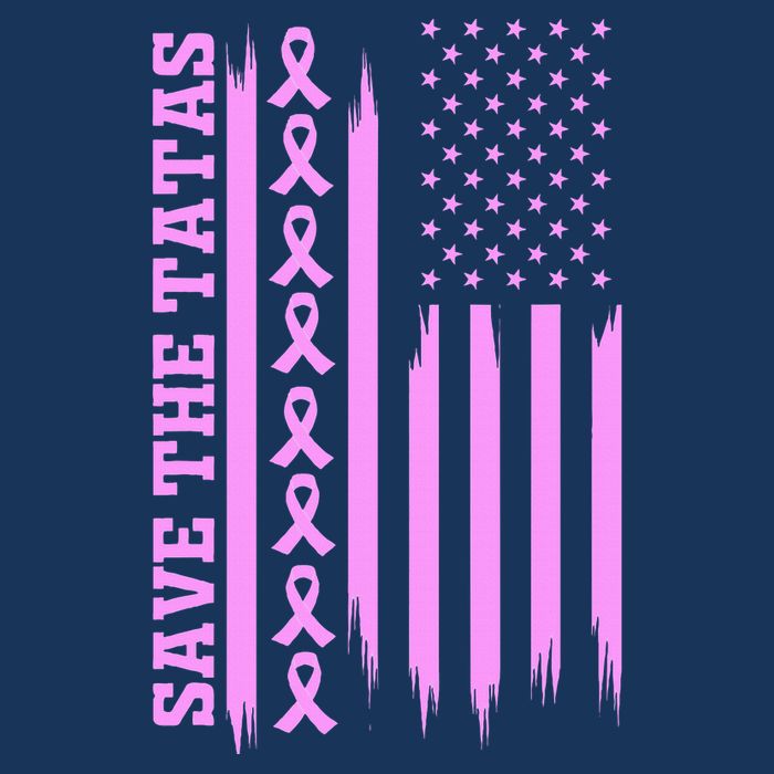 American Flag Save The Tatas Infant Baby Jersey Bodysuit