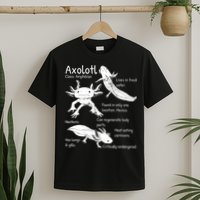 Axolotl Facts Species Types Endangered Animals Illustration  T-Shirt