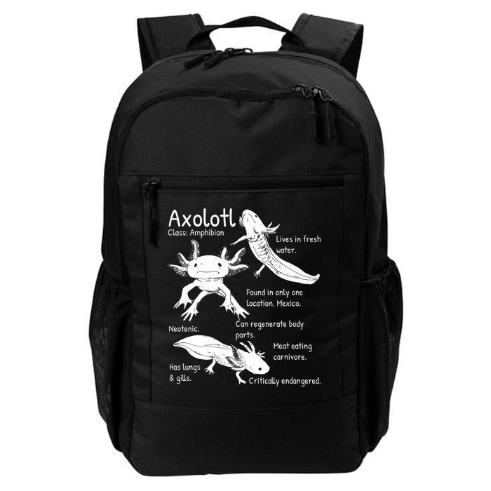 Axolotl Facts Species Types Endangered Animals Illustration  Backpack
