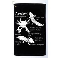 Axolotl Facts Species Types Endangered Animals Illustration  Golf Towel