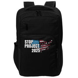 American Flag Stop Project 2025 Anti Trump Impact Tech Backpack