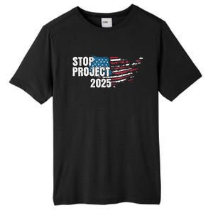 American Flag Stop Project 2025 Anti Trump Tall Fusion ChromaSoft Performance T-Shirt