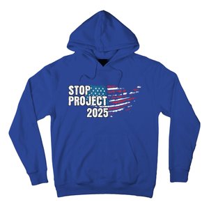 American Flag Stop Project 2025 Anti Trump Hoodie