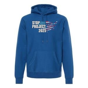 American Flag Stop Project 2025 Anti Trump Premium Hoodie