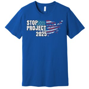 American Flag Stop Project 2025 Anti Trump Premium T-Shirt