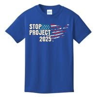 American Flag Stop Project 2025 Anti Trump Kids T-Shirt