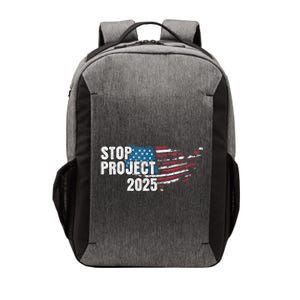 American Flag Stop Project 2025 Anti Trump Vector Backpack