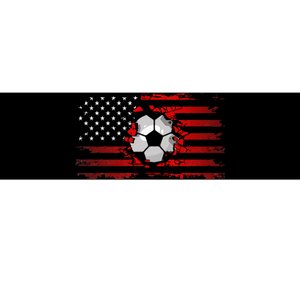 American Flag Soccer Apparel Soccer Bumper Sticker