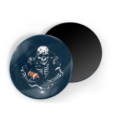 American Football Skeleton Football Player Halloween Spooky Magnet