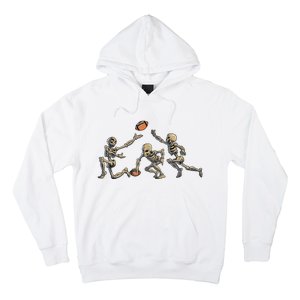 American Football Skeleton Halloween Boy Football Fan Hoodie