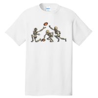 American Football Skeleton Halloween Boy Football Fan Tall T-Shirt