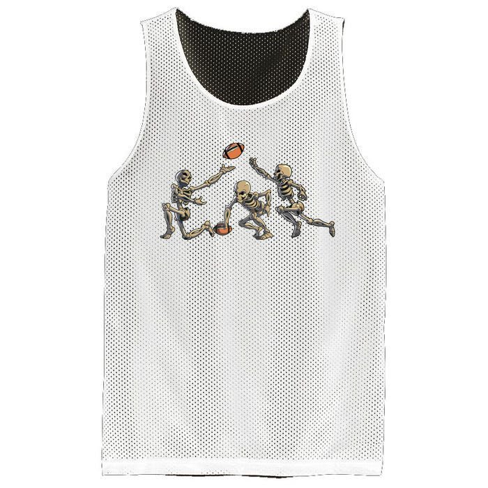 American Football Skeleton Halloween Boy Football Fan Mesh Reversible Basketball Jersey Tank