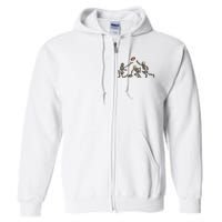 American Football Skeleton Halloween Boy Football Fan Full Zip Hoodie