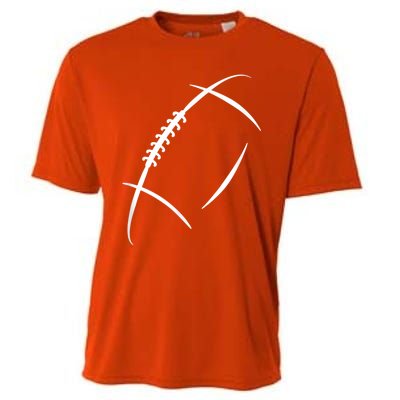 American Football Silhouette Football Cooling Performance Crew T-Shirt