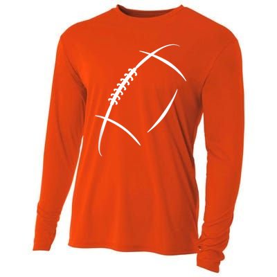 American Football Silhouette Football Cooling Performance Long Sleeve Crew