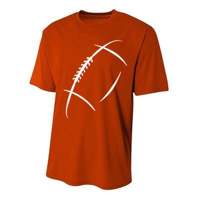 American Football Silhouette Football Performance Sprint T-Shirt