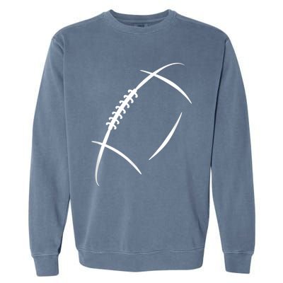 American Football Silhouette Football Garment-Dyed Sweatshirt