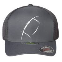 American Football Silhouette Football Flexfit Unipanel Trucker Cap