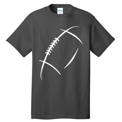 American Football Silhouette Football Tall T-Shirt